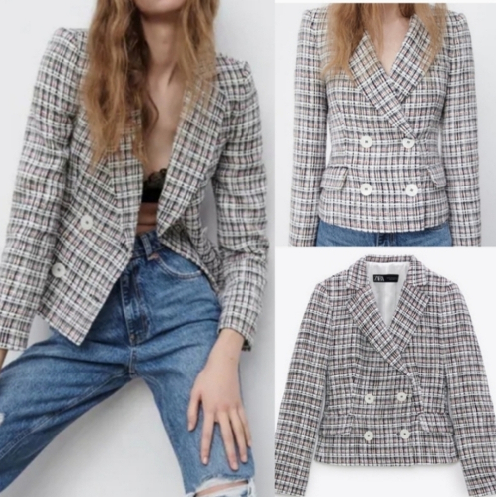 🎀🆕️Zara Medium Textured Blazer Jacket